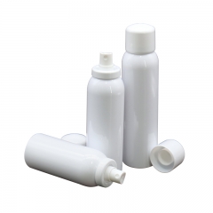 White Cover Cylinder Fine Mist Spray Bottles 100ml 150ml , Empty Cosmetic Bottle Wholesale