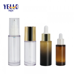 Brown Cosmetic Plastic Dropping Bottles 10ml 20ml 30ml