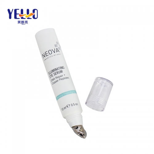 15ml 0.5 OZ White Eye Serum Cosmetic Squeeze Tubes With Applicator