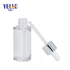 Triangle Clear Lotion Bottles , Eco Friendly Cosmetic Serum Bottle 15ml