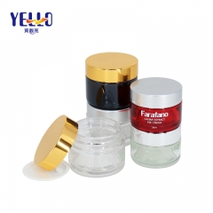 China Cosmetic Packaging Cosmetic Amber Glass Cream Jars