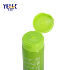 200g Green Plastic Body Cleanser Tubes , Empty PE Cosmetic Tube