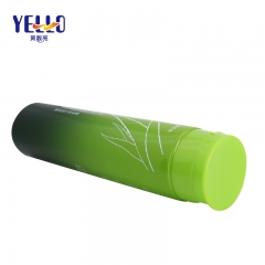 200g Green Plastic Body Cleanser Tubes , Empty PE Cosmetic Tube