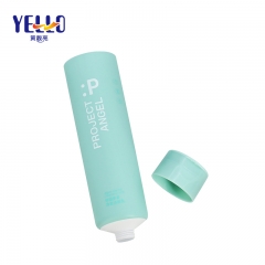 Blue Matte Face Cream Plastic Cosmetic Squeeze Tubes 100g With Flip Cap