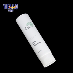 Round White 100ml 3.5oz Cosmetic Packaging Tube For Moisturizing Cleanser