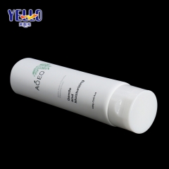 Round White 100ml 3.5oz Cosmetic Packaging Tube For Moisturizing Cleanser