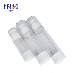 30ml 80ml 100ml Plastic Clear Airless Pump Bottles For Skincare Cream