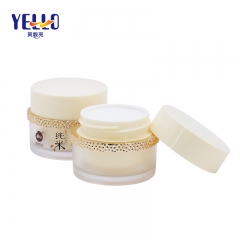 Cream-coloured Recyclable Plastic Cosmetic Containers Packaging For Skin Care 50 Gram