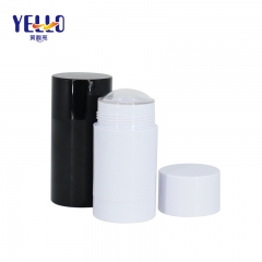 75ml White Black Empty Twist Up Tubes Deodorant Stick Container