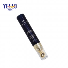 15ml 20ml Black Eye Cream Cosmetic Packaging Tubes With Gold Applicator