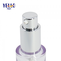 Custom Private Logo 20ml Eco Refillable Lotion Bottle With Silver Pump