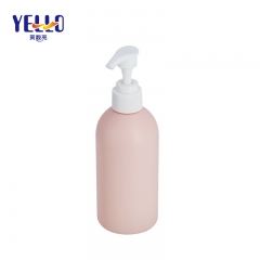 Botella de bomba de loción de 250 ml al por mayor de envases cosméticos vacíos de color rosa