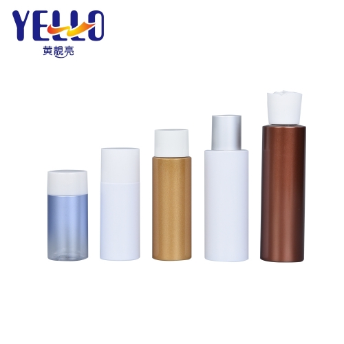 Cylinder PET Face Toner Plastic Bottle Packaging With Customized Color