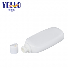 200Ml HDPE Plastic Matte White Shampoo Bottle With Disc Top Cap