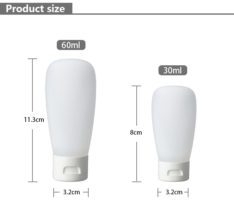 White PE Plastic Cosmetic Container