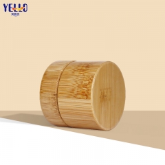 Eco Friendly Bamboo Wooden Cosmetic Cream Jars 30ml 50ml With Lids