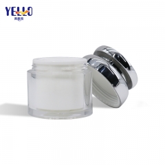 Custom 30g Empty Acrylic Cosmetic Plastic Jars With Lid For Cream