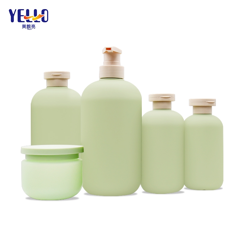 Boston Round Baby Shampoo Bottles, Green Hdpe Body Lotion Bottles