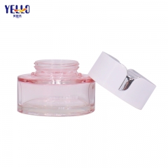 Venta al por mayor Gradient Pink Glass 30ml Frascos cosméticos y botellas de loción con bomba