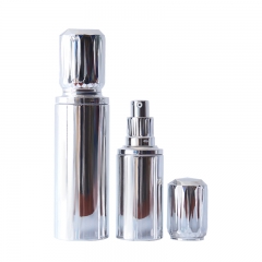 OEM Custom Luxurious Silver Glass Lotion Bottles And Face Cream Jar