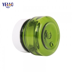 Green Cosmetic Lotion Pump Dispenser Bottles And Cosmetic Cream Jars