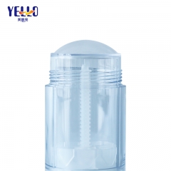 Refillable Plastic Clear Cylinder Deodorant Stick Empty Containers