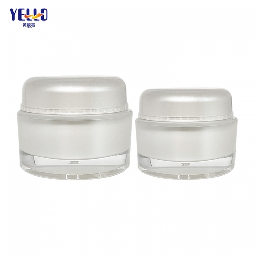 30 gm 50 gm Acrylic Cream Jars With Lids / Plastic Cosmetic Containers