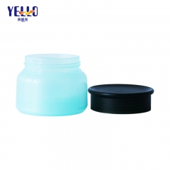 PP Matte 60g 80g Lotion Jars / Frosted Blue Cosmetic Cream Containers