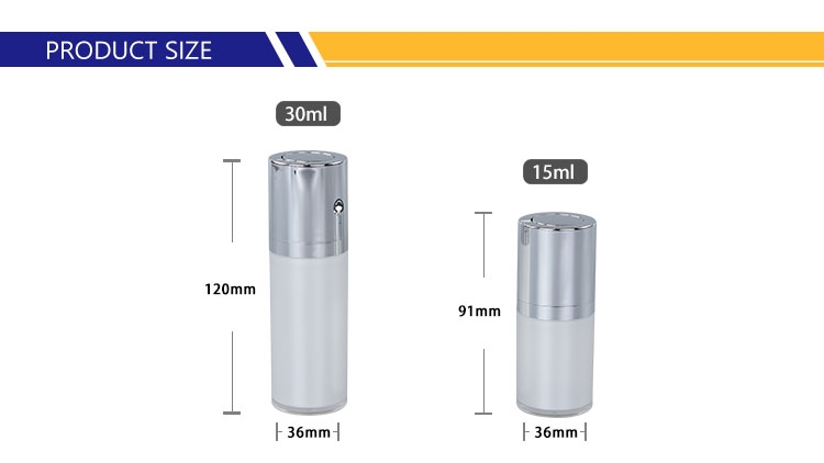 15ml 30ml 1 oz 50ml Acrylic Cosmetic Airless Vacuum Pump Bottles