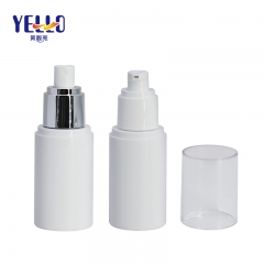 50 Ml White PET Refillable Airless Pump Spray Bottles For Skin Care