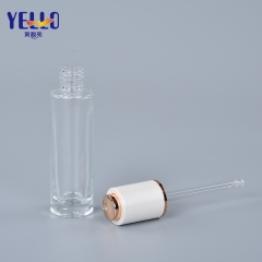 30Ml Empty Frosted Clear Luxury Glass Dropper Bottle With Pipette