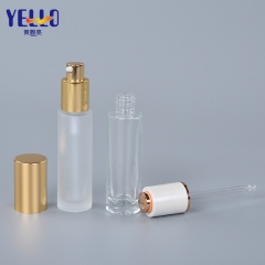 30Ml Empty Frosted Clear Luxury Glass Dropper Bottle With Pipette