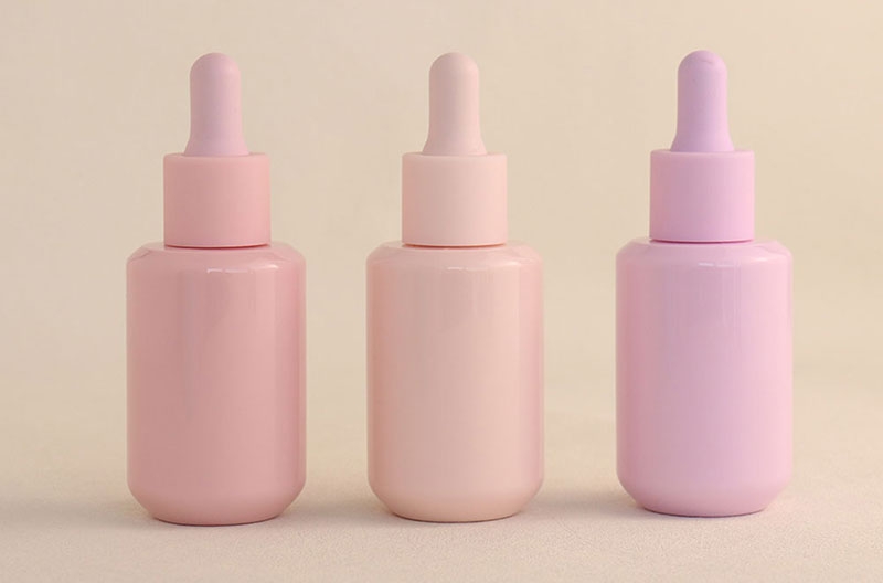 30Ml Boston Round Hair Oil Cosmetic Dropper Serum Bottles With Pipette