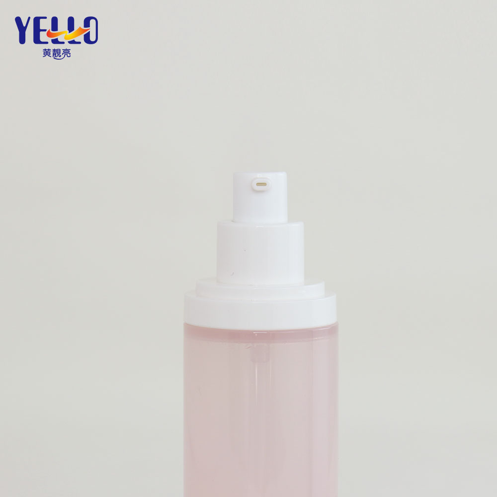 Translucent Pink Blank Pretty Plastic Lotion Bottles With Pump