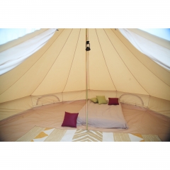 5m Canvas Bell Tent With Pvc Roof