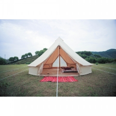 5m Canvas Bell Tent With Double Door