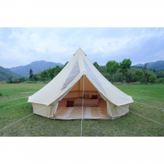 5m Canvas Bell Tent With Pvc Roof