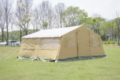 Modular framed canvas tent