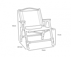 Detachble kermit chair