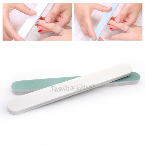 1pc New Professional Green White Double Sides High Quality Sanding Nail Art File Manicure Tools