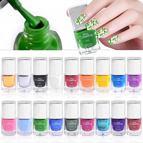1 Bottle 7ml Top Quality Nail Stamping Polish Nail Art Stamp Varnish for Stamping Plates Print Manicure Tools 18 Colors Options