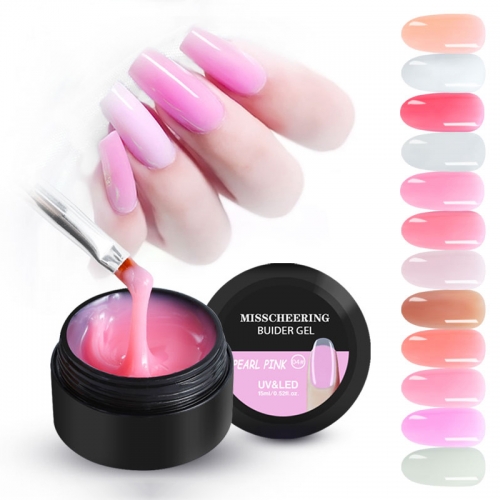 12Colors Extension Nail Gel Polish Camouflage Builder Construction Extend Nail Hard Jelly Poly Gel Solution UV Gel Varnishes