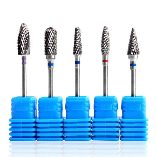 1pc Tungsten Carbide Nail Drill Bits Electric Nail Milling Cutter File for Manicure Pedicure Nail Art Tools Remove Nail Polish