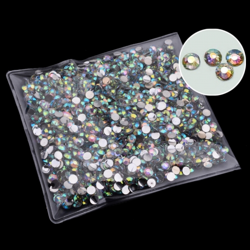 1000pcs/pack 4mm New Arrive Glitter Acrylic Nail Art AB Crystal Rhinestone Charm DIY Beauty 3d Nail Decoration Tools