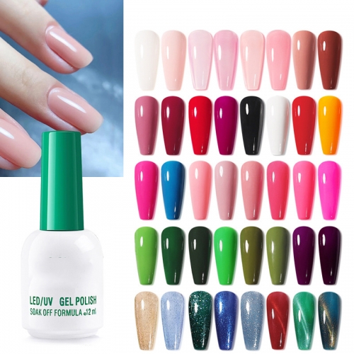 1bottle Fashion Color Women Long Lasting Nail Polish Manicure Phototherapy Nail Shop Nail Polish Glue