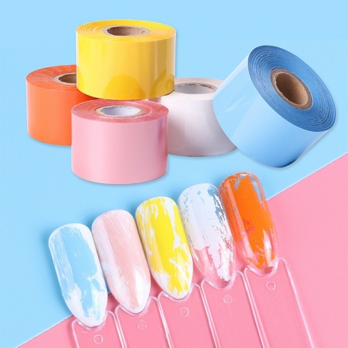 120m/Roll Nail Art Transfer Foils White Colorful Decorations For Nails Designs Wraps Polish Manicure Stickers Sliders