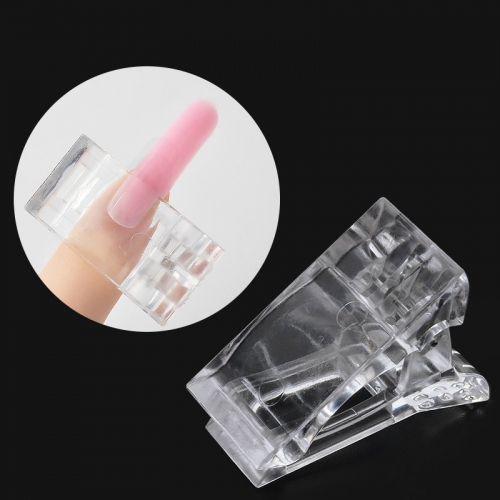 1 Pcs Nail Crystal Nail Mold Fixing Clip Acrylic Powder Poly Nail Gel For Nail Art Decorations Crystal Manicure Set Kit Nail Accesorio