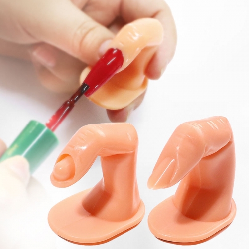 1pcs Plastic Practice Fake Finger Nail Art Model Finger Tool Adjustable DIY Acrylic UV Gel Manicure Nail Tools For Training
