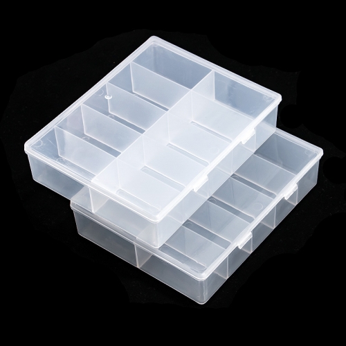 Acrylic Clear Storage Box Case Makeup Gems Jewelry Accessories Plastic Empty Container