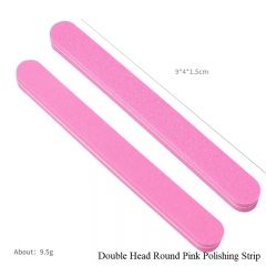 Double Head Round Pink Polishing Strip